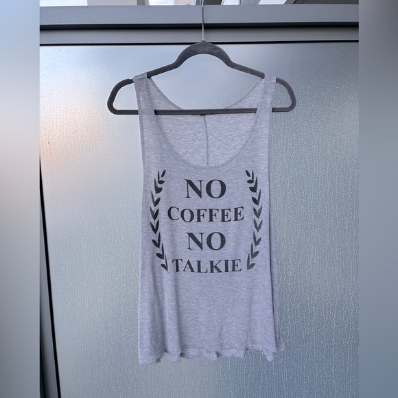 No ☕️ No Talkie Muscle Tank - Picture 1 of 3